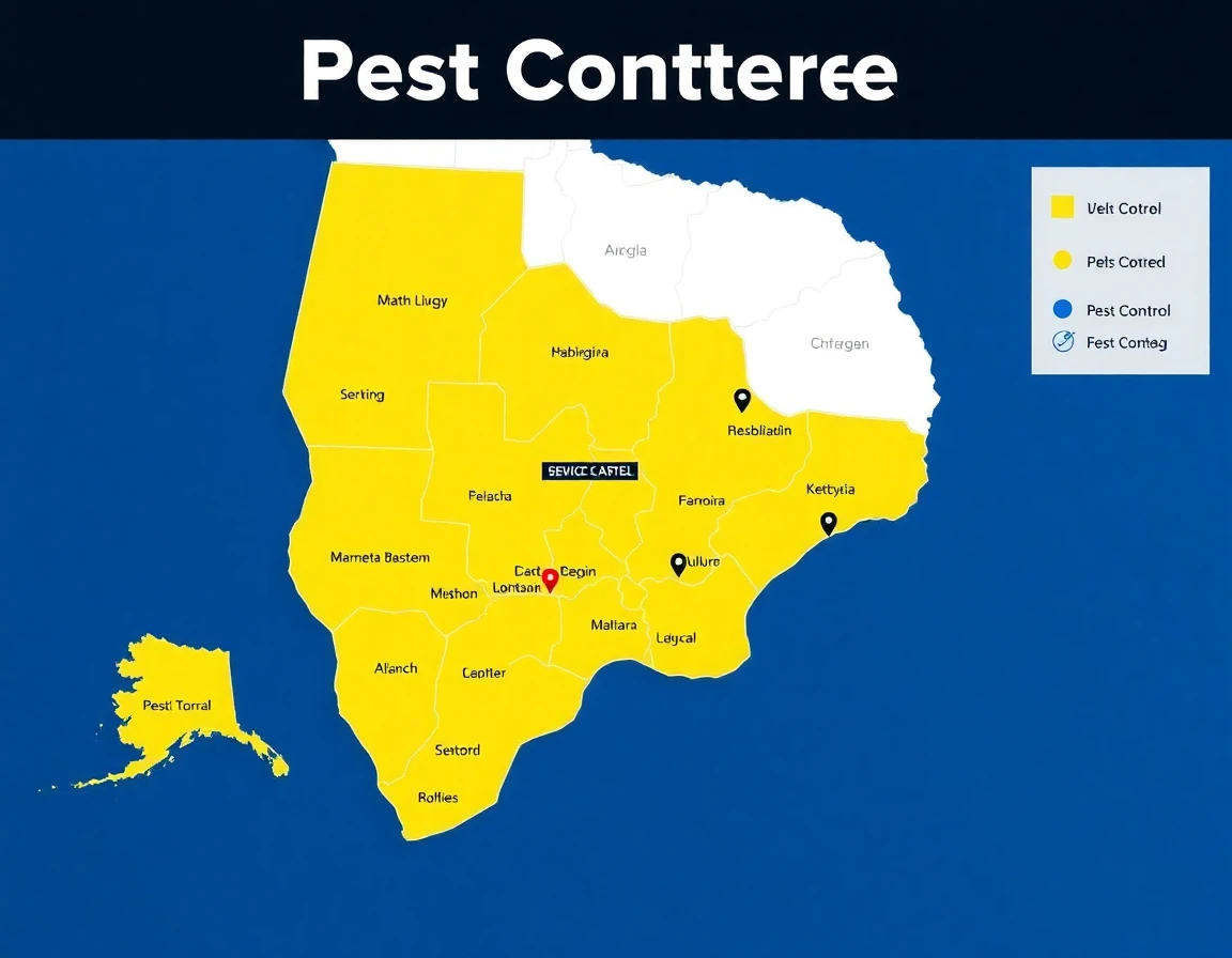 Pest Control Service Areas Map